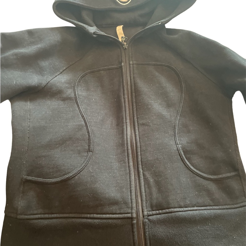 Lululemon zip up sweater Black size 10 - Picture 6 of 9